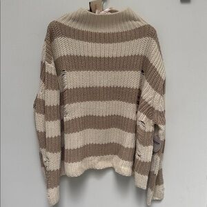 Roan + Ryan Kaylin Stripe Pullover size medium new with tags